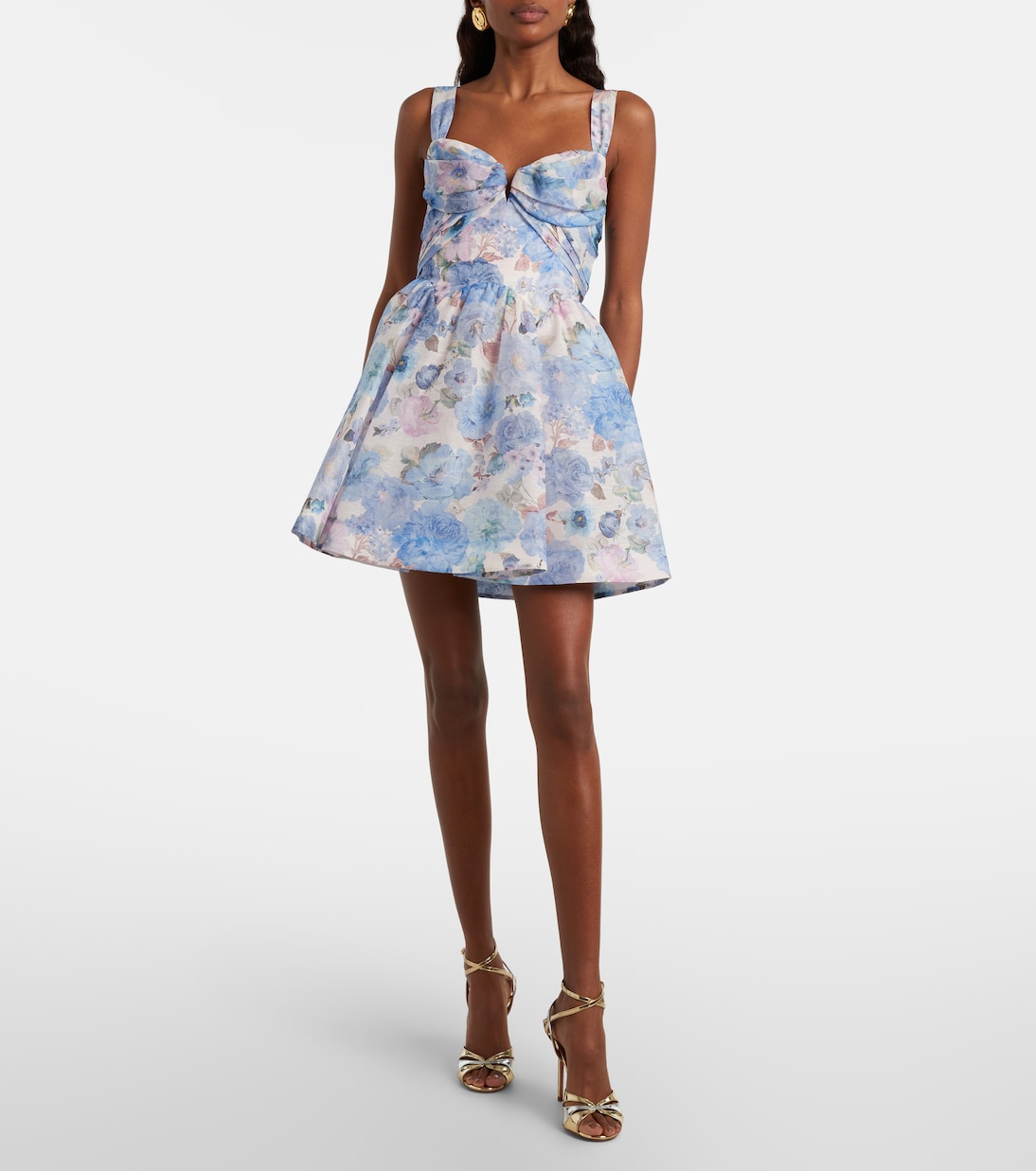 Robe Rebellion en lin et soie à fleurs | Zimmermann