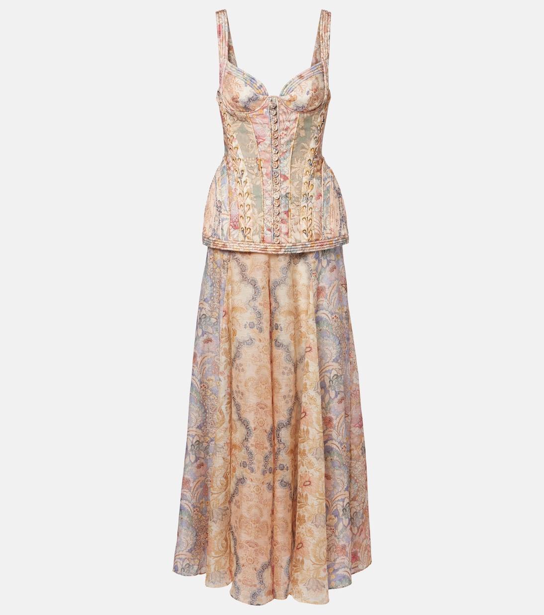 Rebellion floral linen gown | Zimmermann