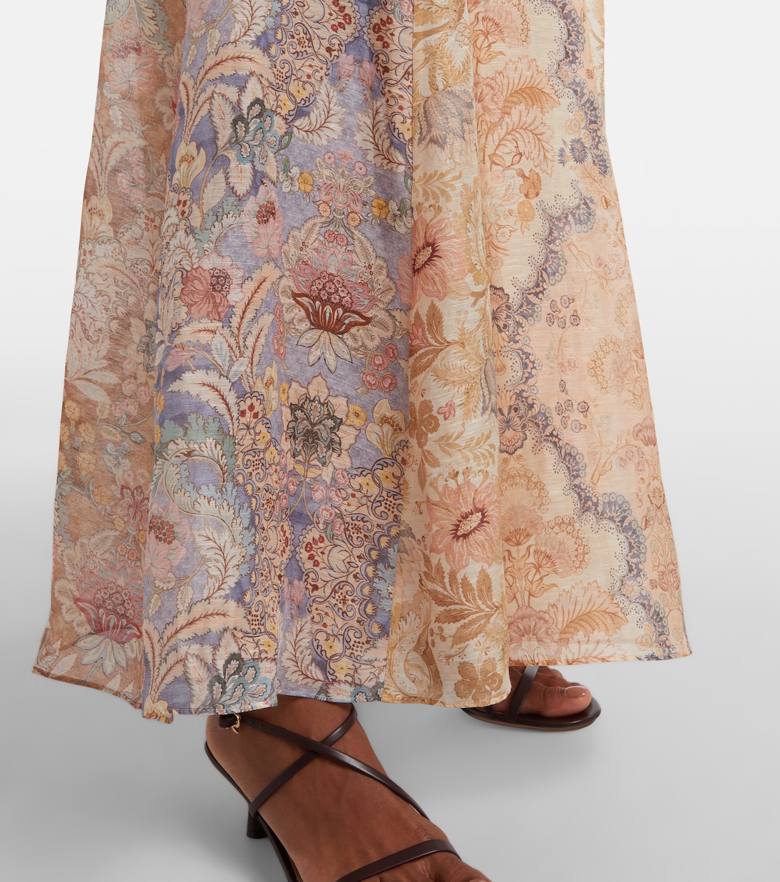 Rebellion floral linen gown | Zimmermann