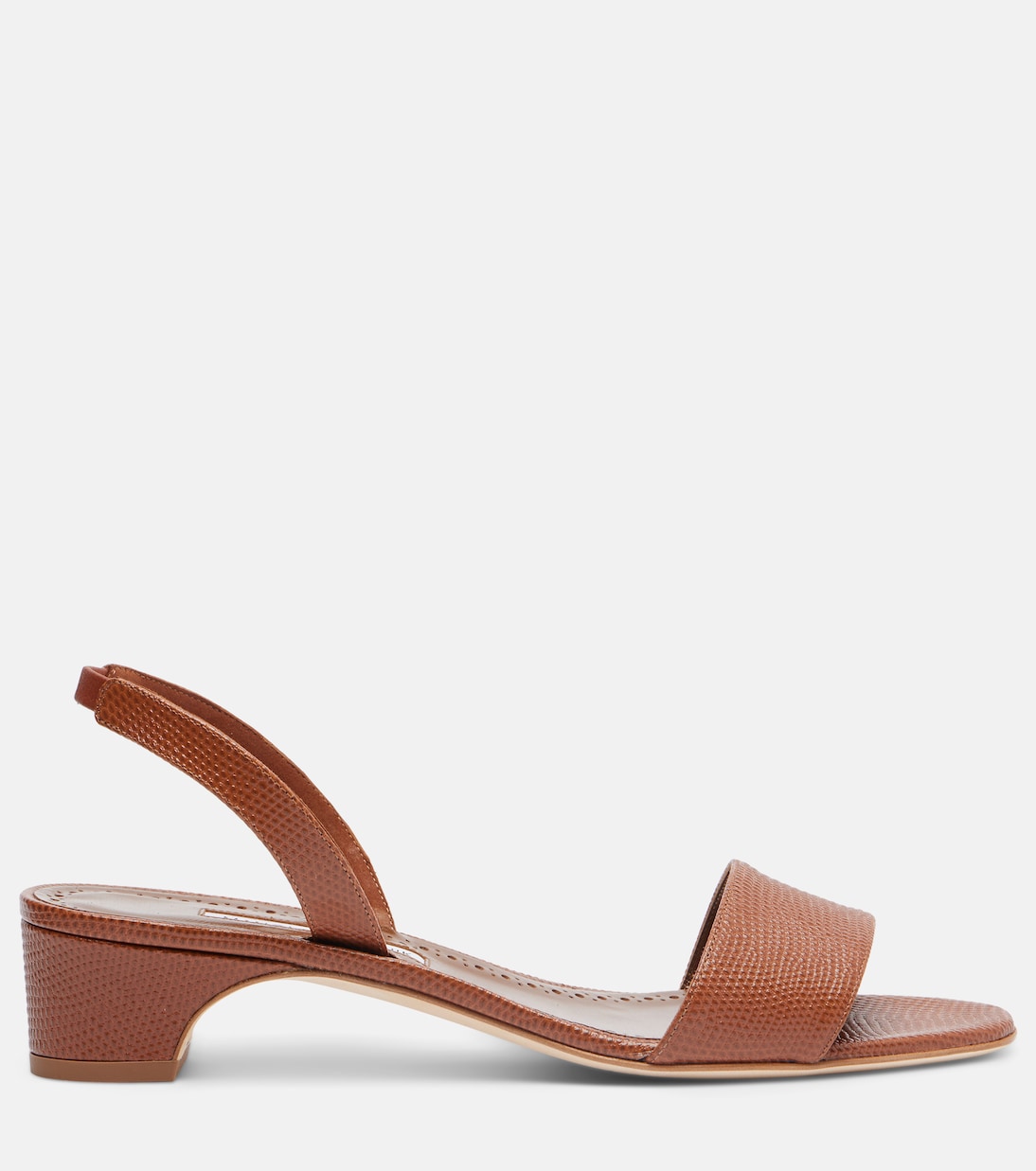 Patobarnu 30 leather slingback sandals | Manolo Blahnik