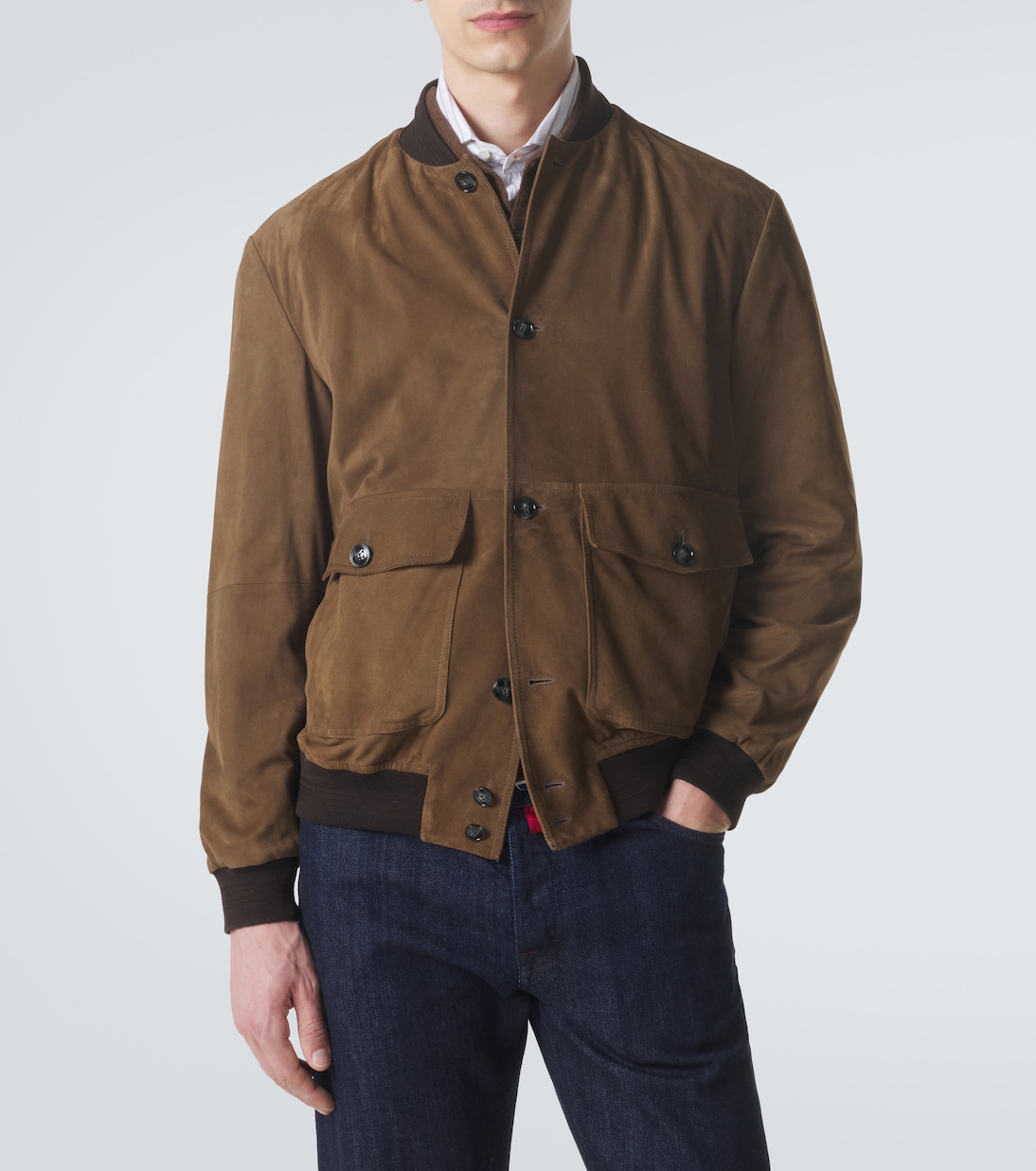 Bomberjacke aus Veloursleder | Kiton