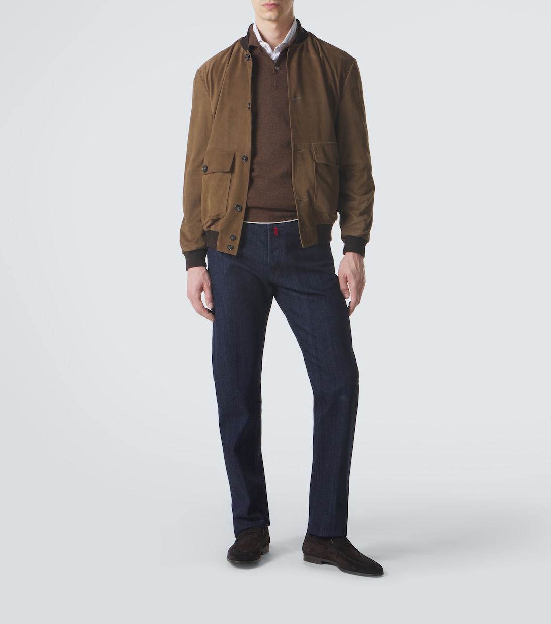 Bomberjacke aus Veloursleder | Kiton