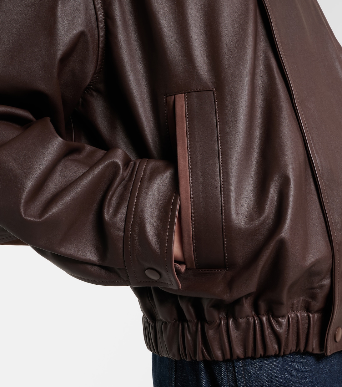 Leather blouson jacket | Lemaire