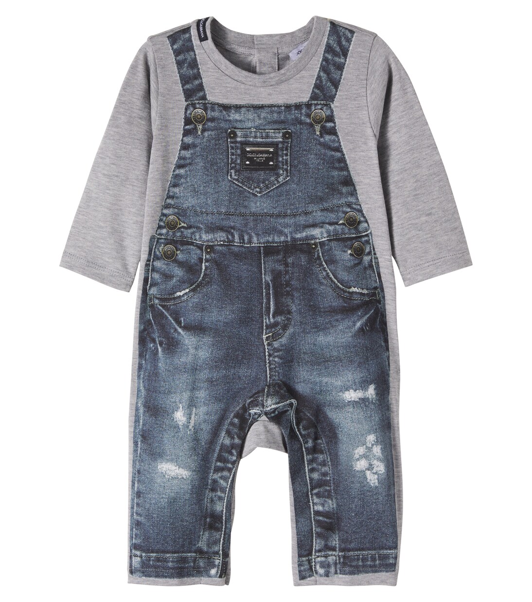 Baby Spieler aus Baumwoll-Jersey | Dolce&Gabbana Kids
