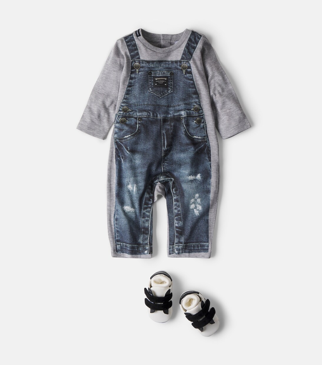 Baby Spieler aus Baumwoll-Jersey | Dolce&Gabbana Kids