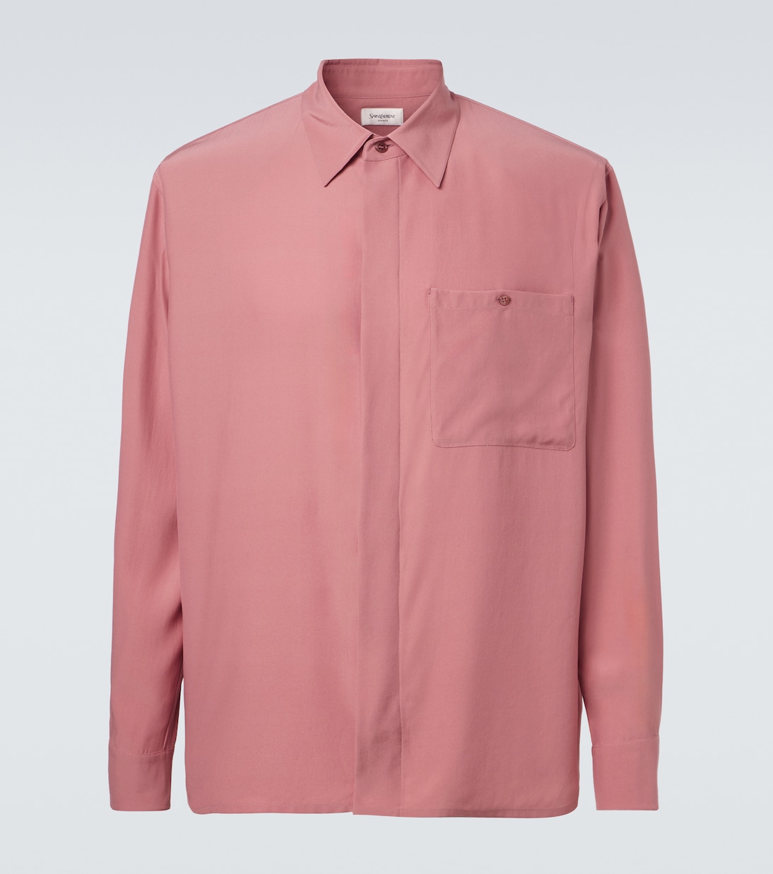 Silk crêpe satin shirt | Saint Laurent