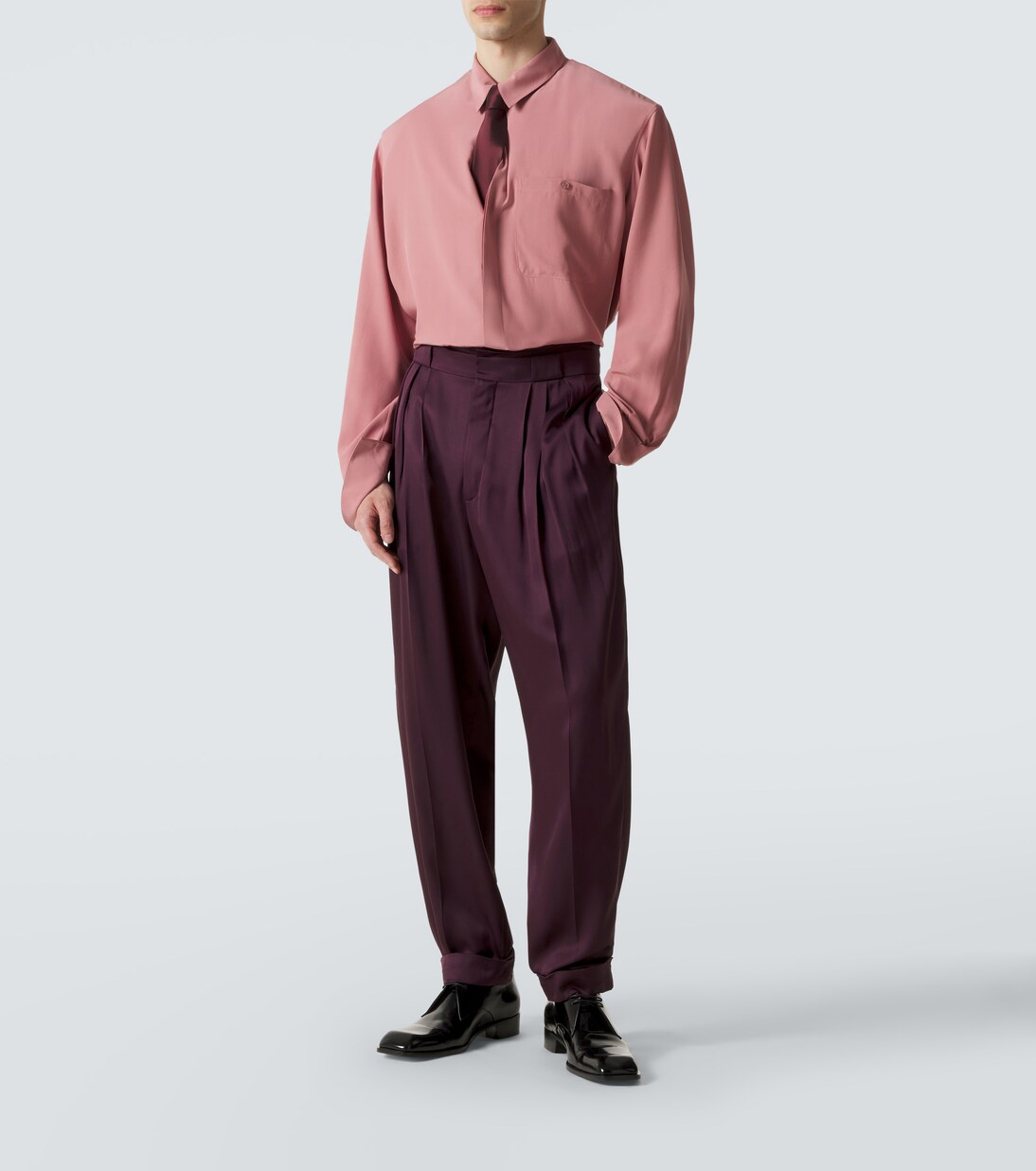 Silk crêpe satin shirt | Saint Laurent