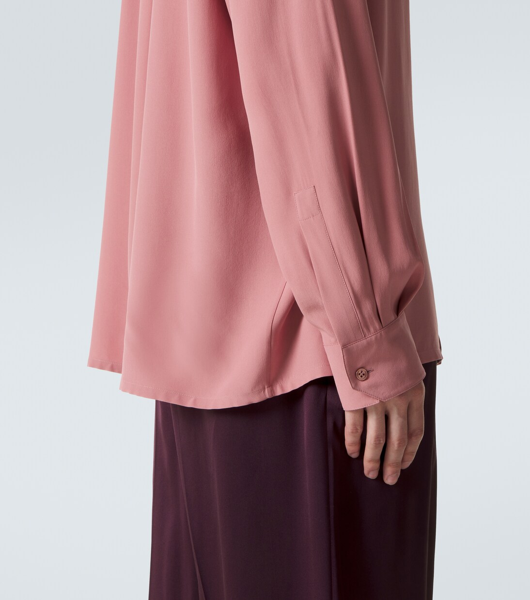 Silk crêpe satin shirt | Saint Laurent