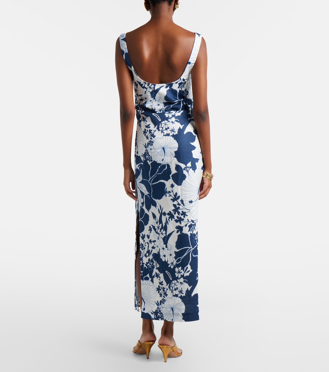Paradiso floral linen maxi dress | SIR