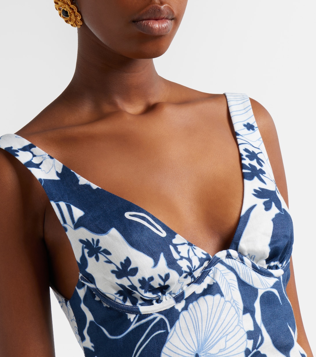 Paradiso floral linen maxi dress | SIR