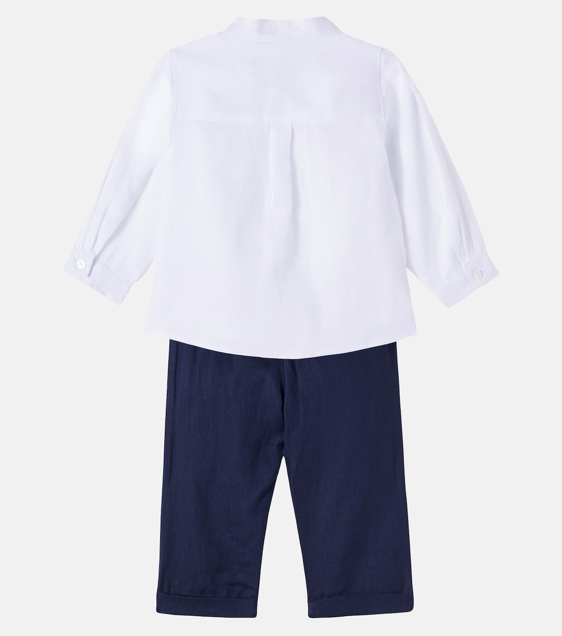 Baby linen shirt and pants set | Tartine et Chocolat