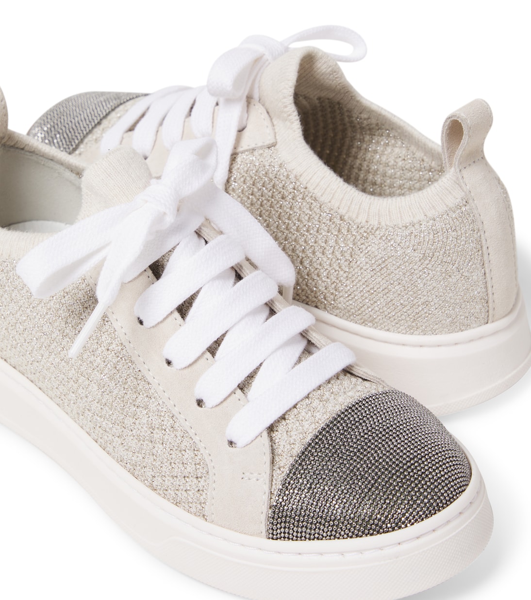 Sneakers Monili in maglia | Brunello Cucinelli Kids