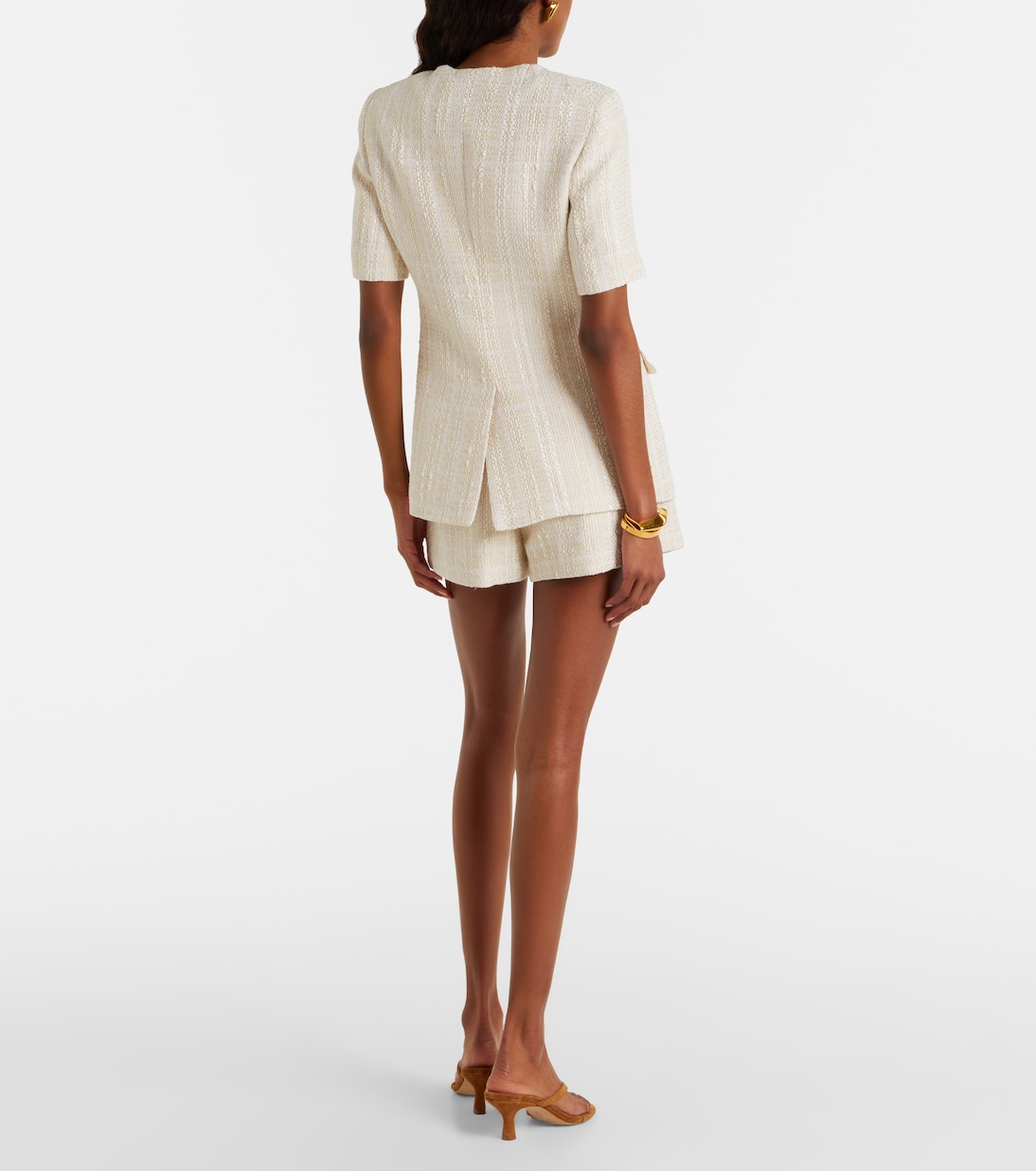 Jazmin cotton-blend tweed shorts | Veronica Beard