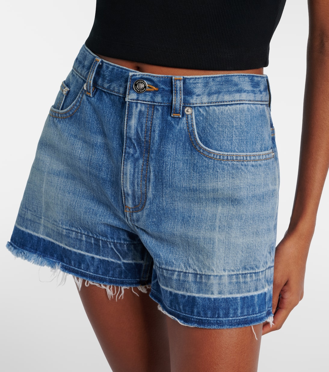 Mid-rise denim shorts | Givenchy