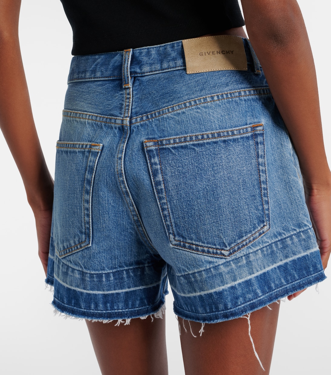 Mid-rise denim shorts | Givenchy