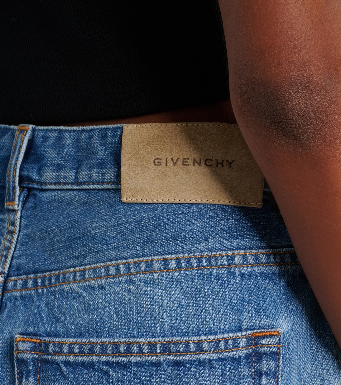 Mid-rise denim shorts | Givenchy