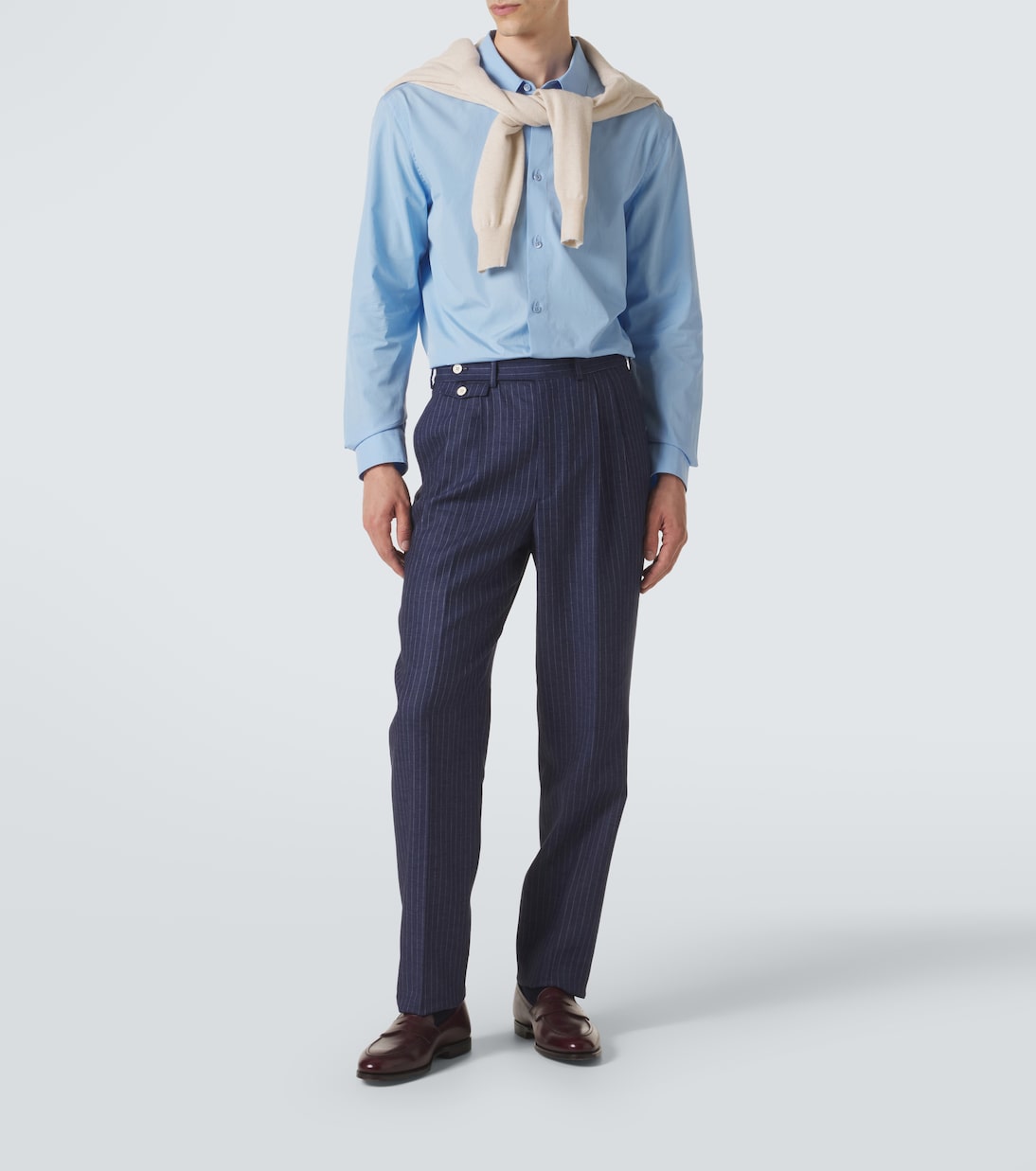 Striped linen tapered pants | Dunhill