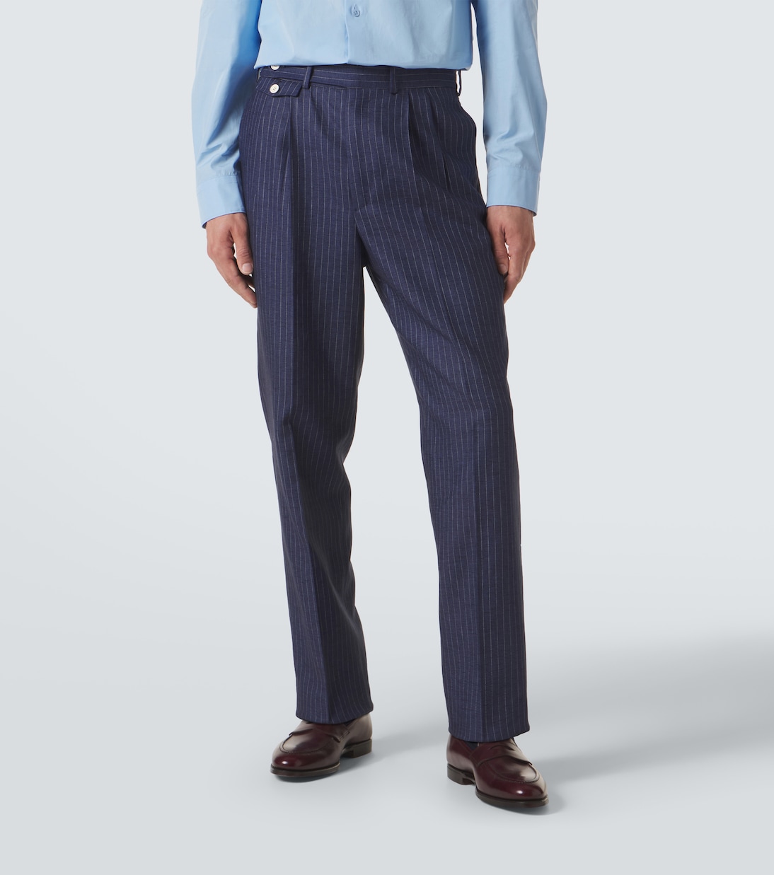 Striped linen tapered pants | Dunhill