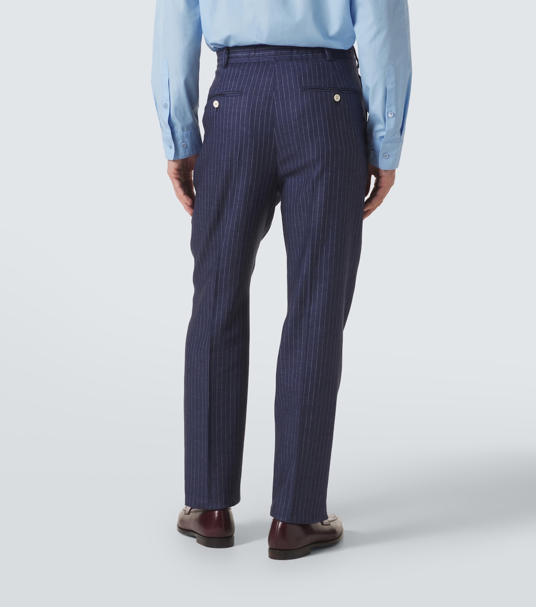 Striped linen tapered pants | Dunhill
