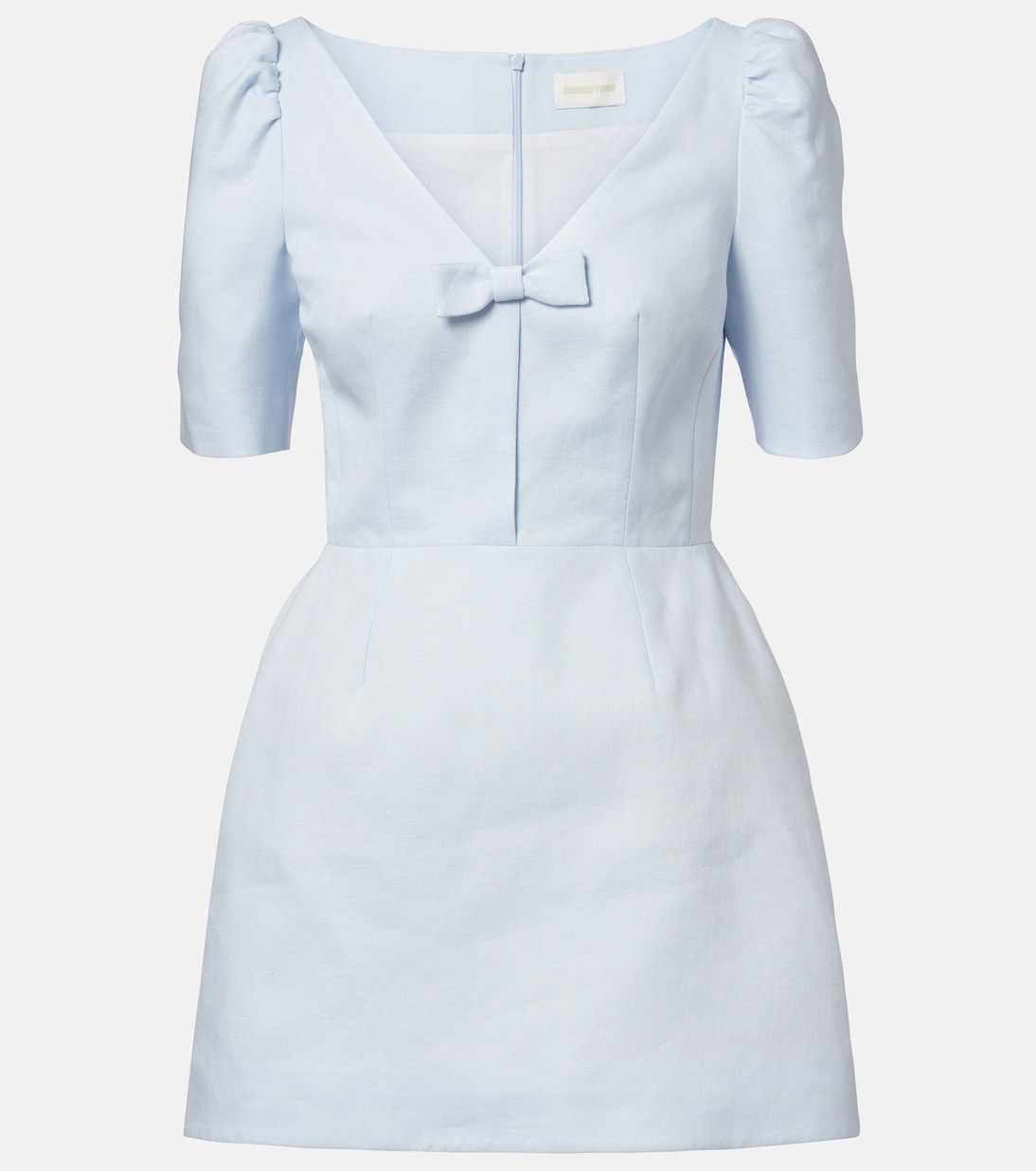 Bow-detail linen minidress | Shushu/Tong