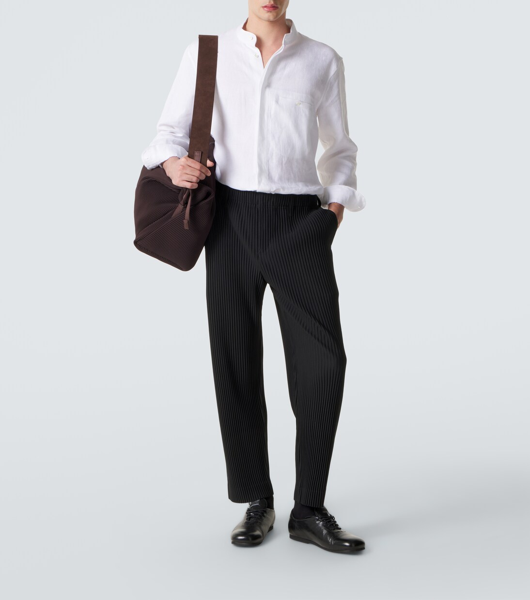 Basics pleated straight pants | Homme Plissé Issey Miyake
