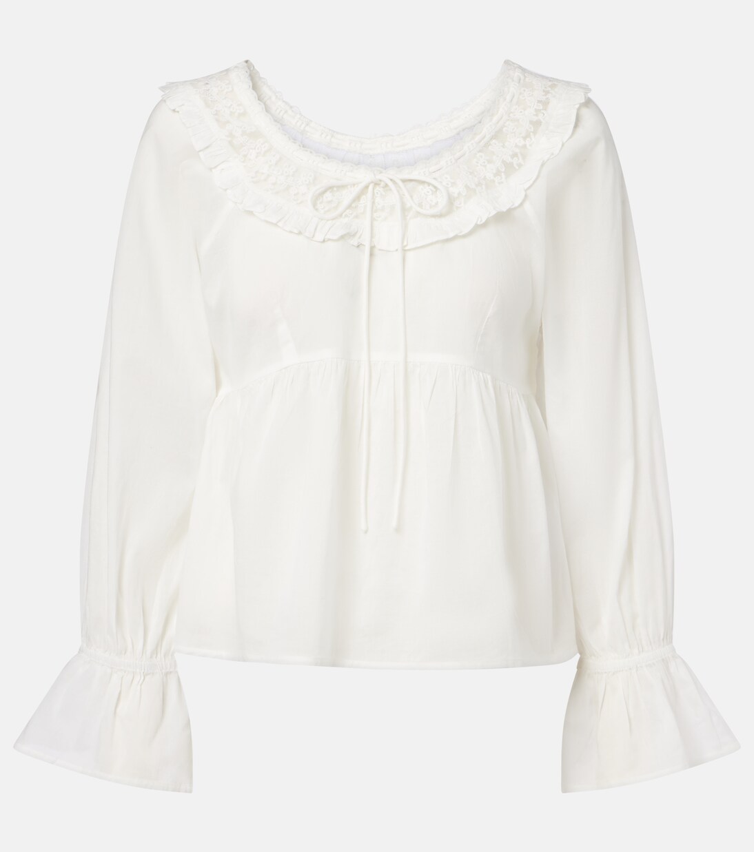 Blusa Danielle de algodón con encaje | Posse