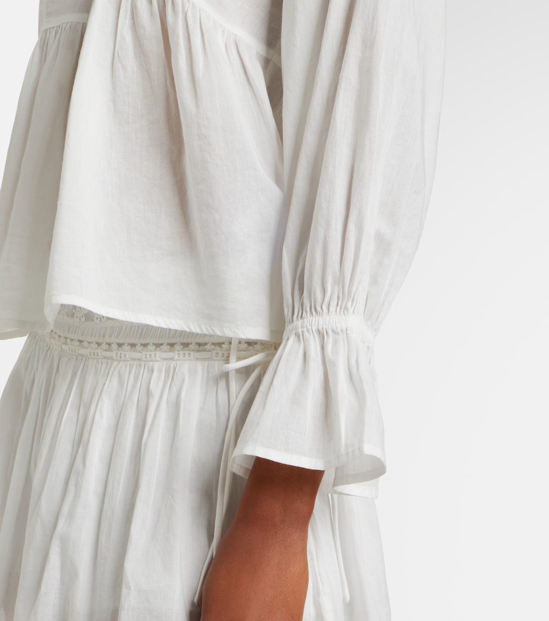 Blusa Danielle de algodón con encaje | Posse
