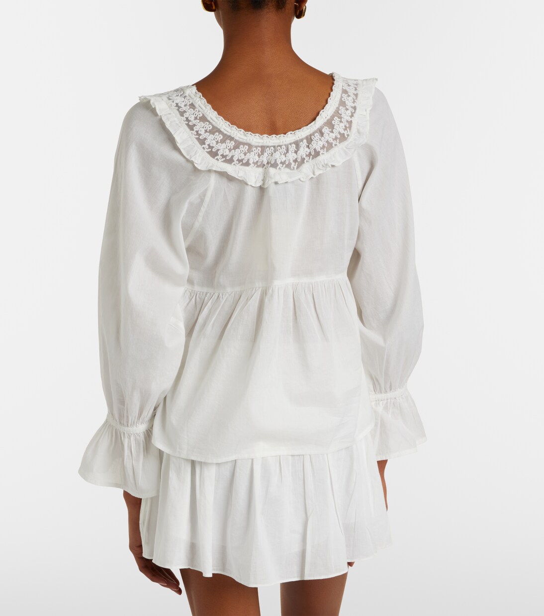 Blusa Danielle de algodón con encaje | Posse