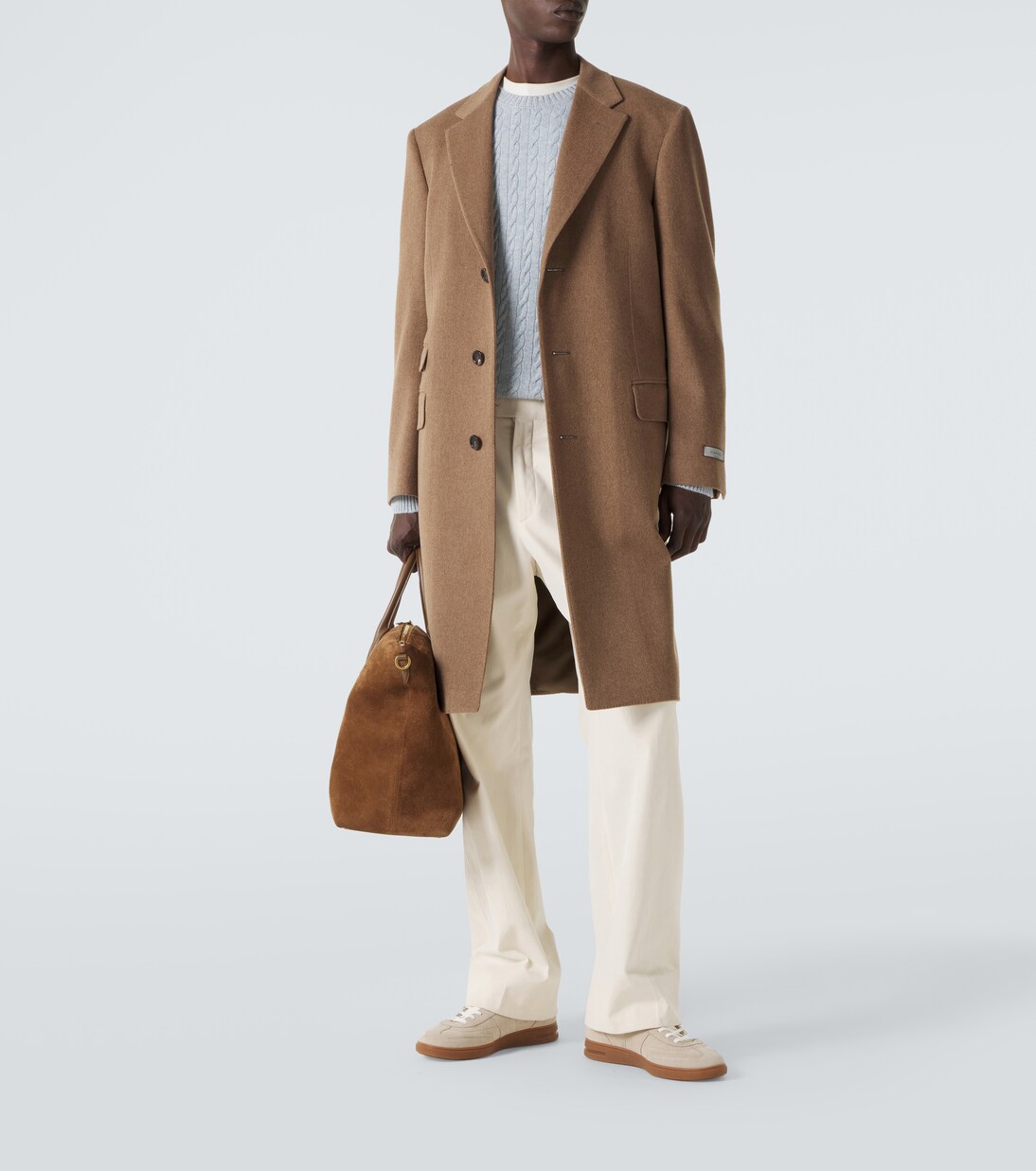 Single-breasted wool coat | Canali