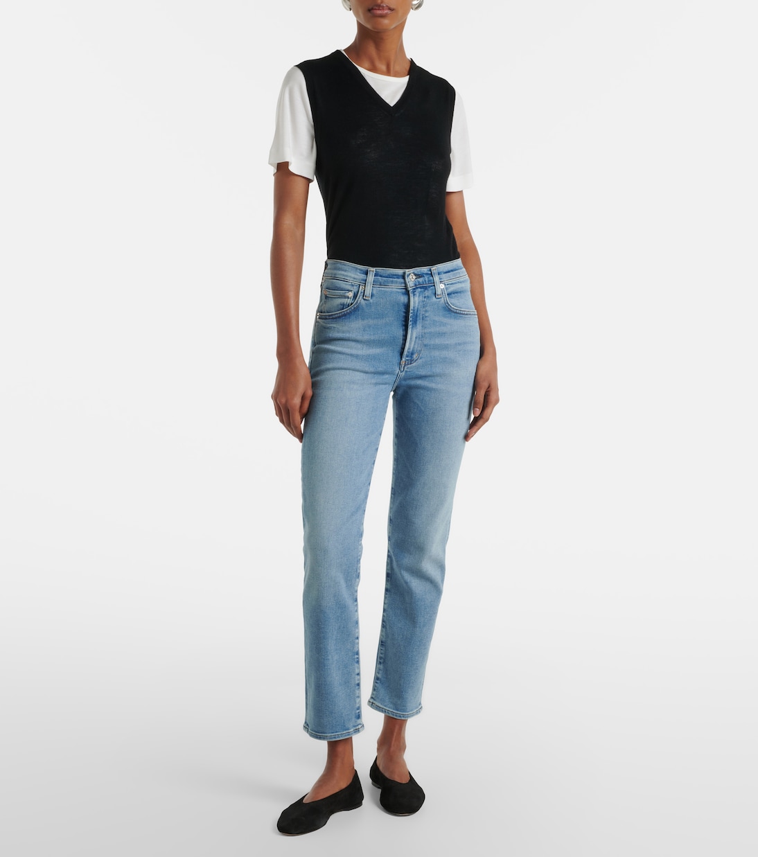 Caia high-rise straight jeans | Citizens of Humanity
