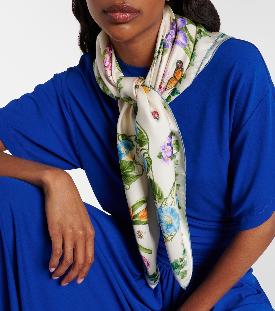 Pañuelo de seda floral | Ferragamo