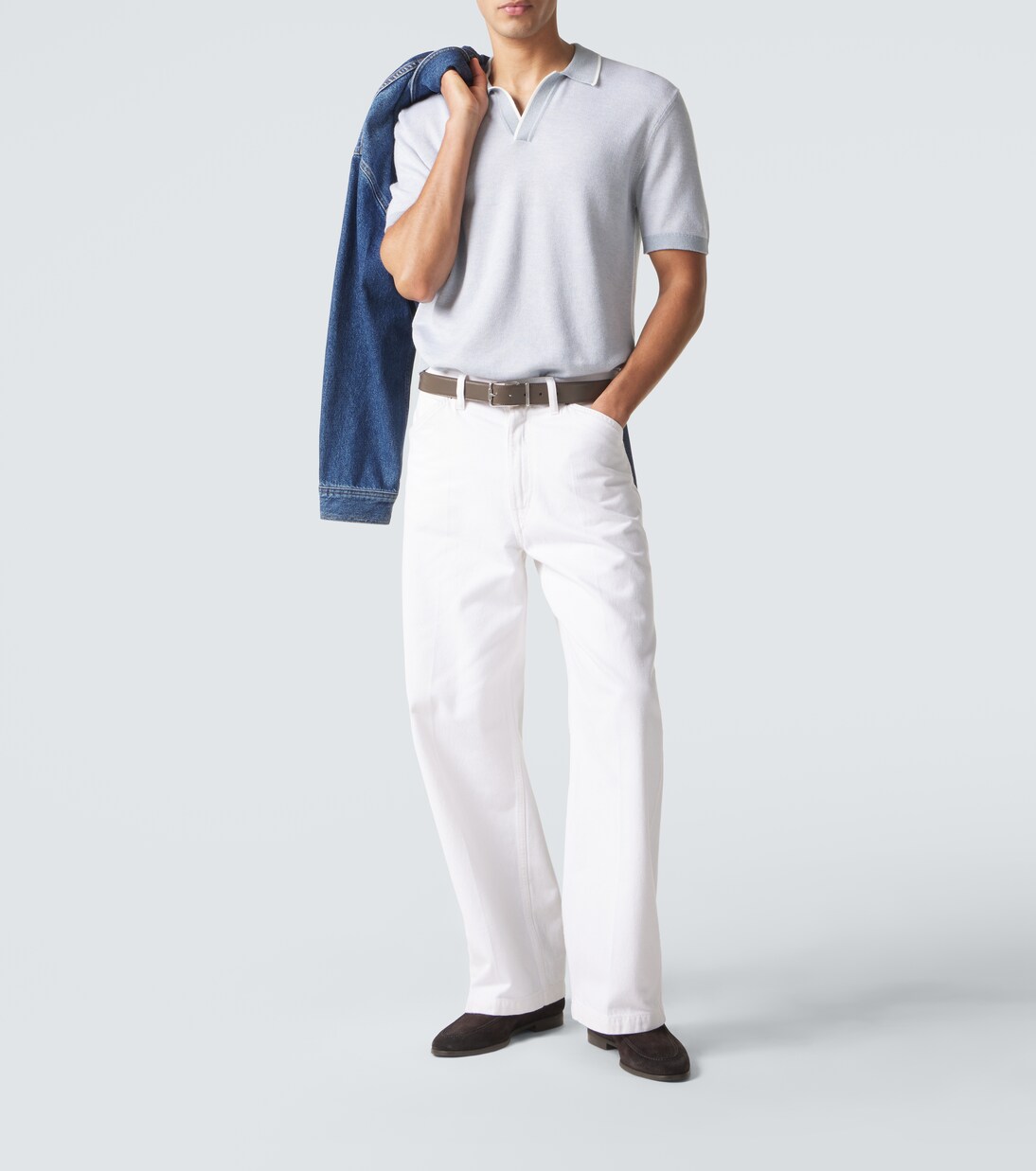 Horton cotton and wool piqué polo shirt | Orlebar Brown