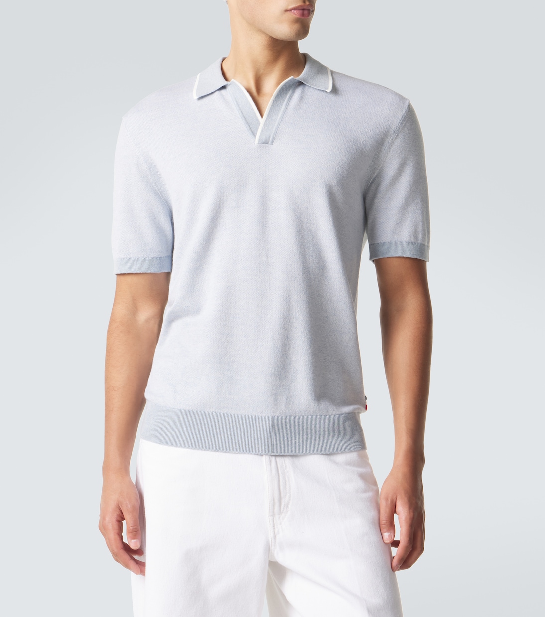 Horton cotton and wool piqué polo shirt | Orlebar Brown