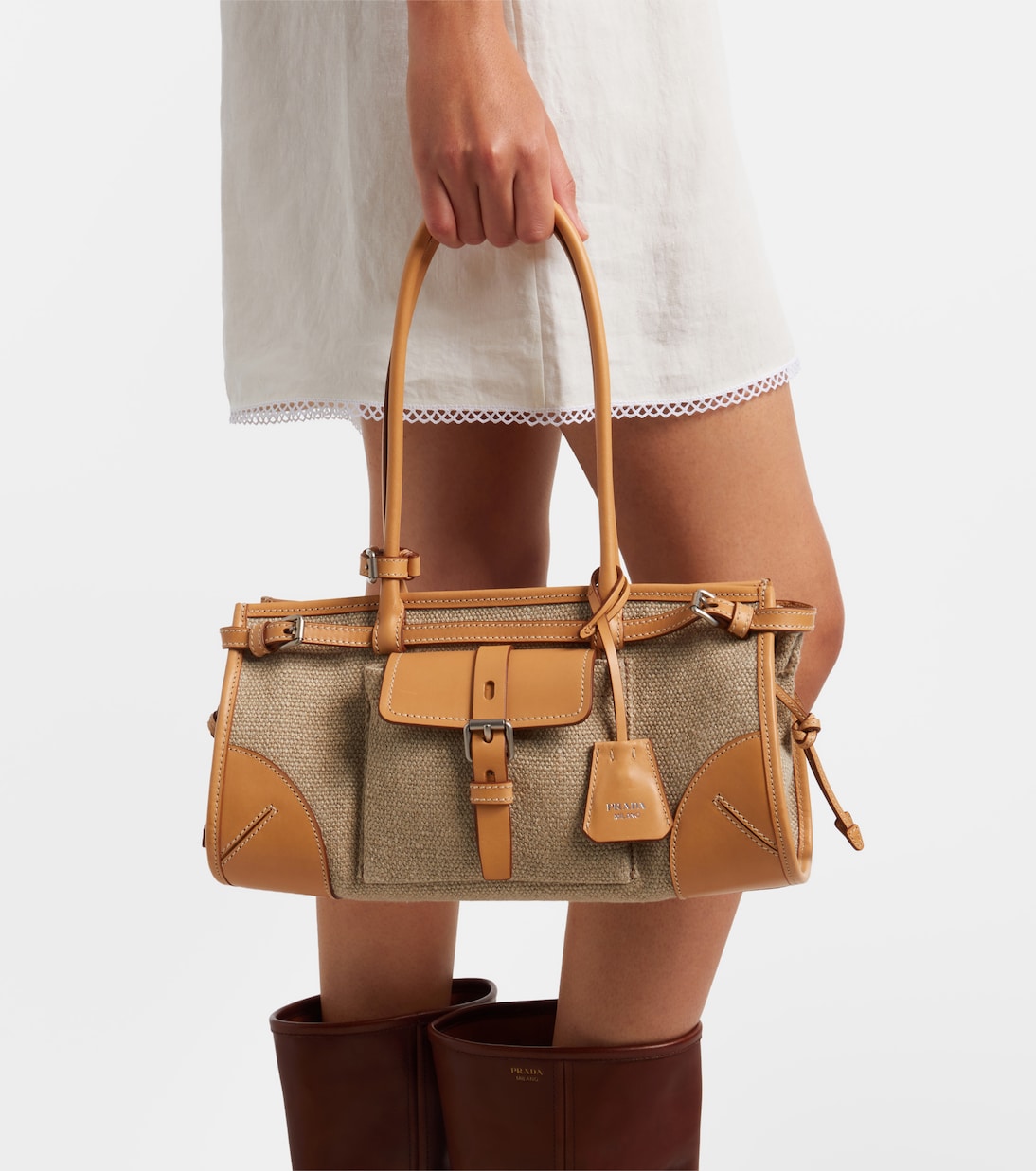 Schultertasche Prada Bonnie Medium mit Leder | Prada