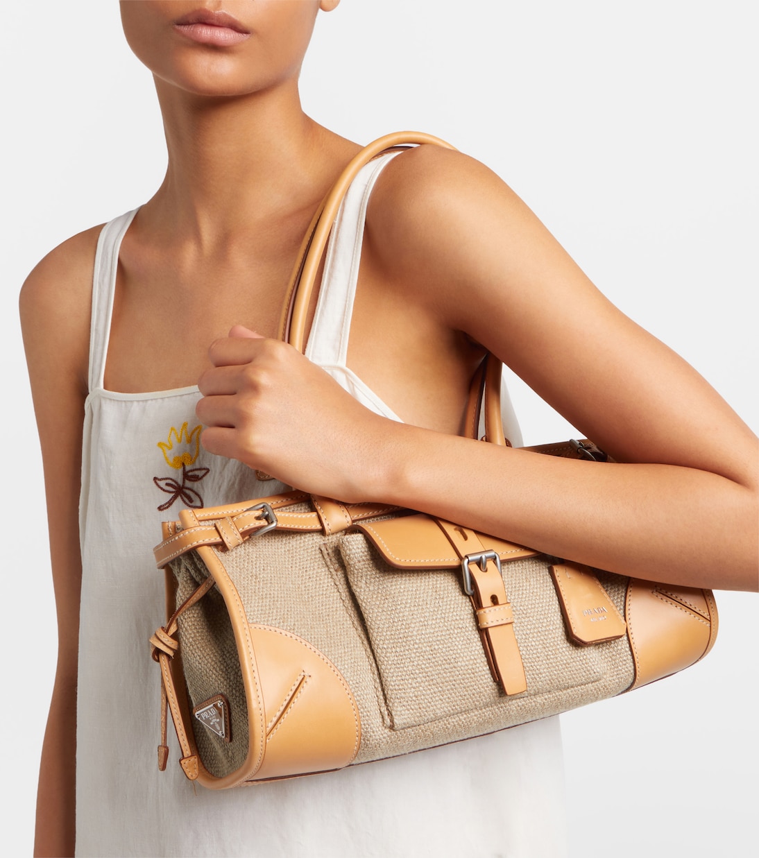 Schultertasche Prada Bonnie Medium mit Leder | Prada
