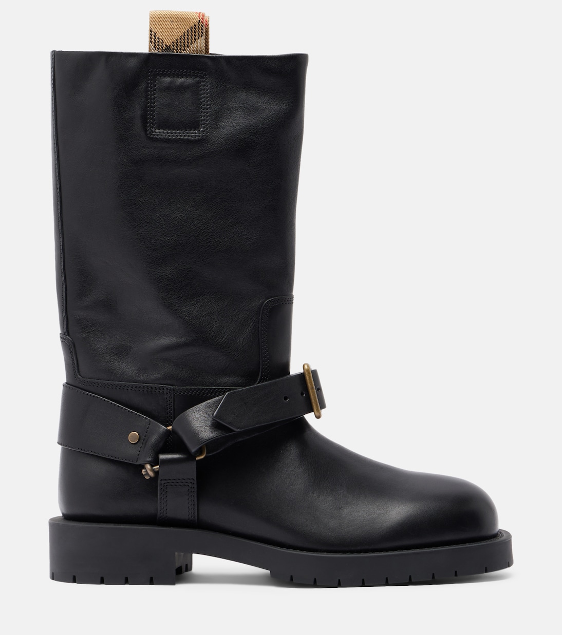 Soft Saddle leather mid-calf boots | Burberry