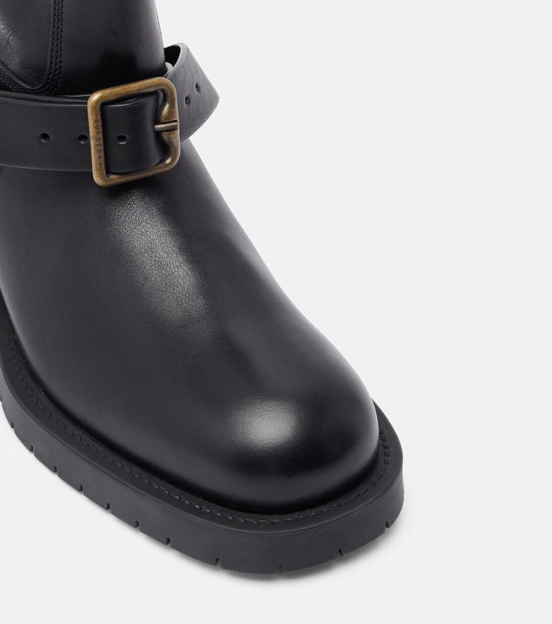 Soft Saddle leather mid-calf boots | Burberry
