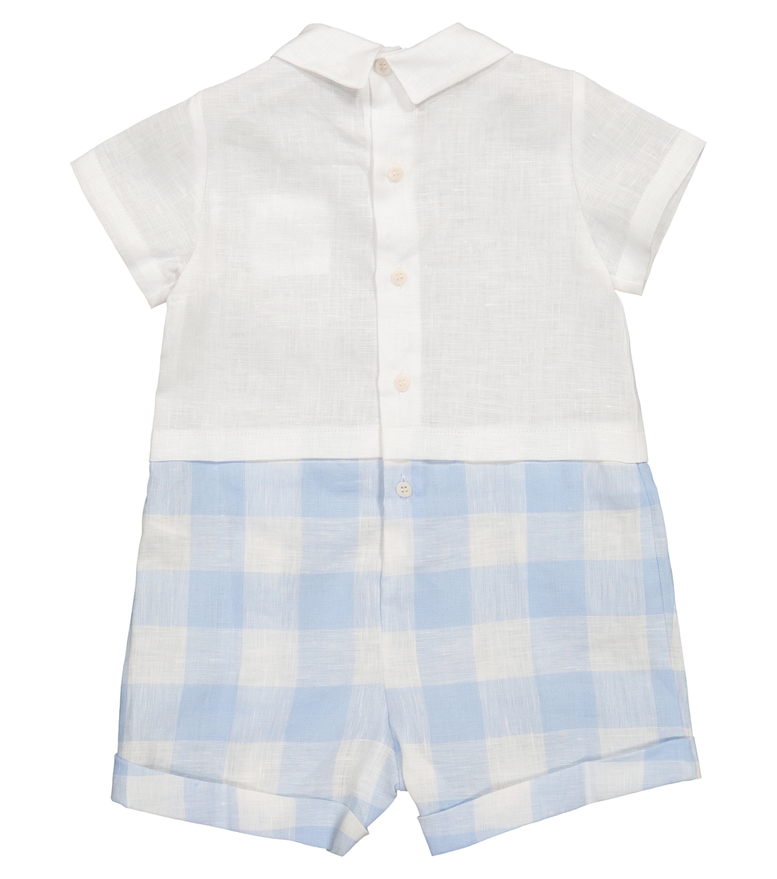 Baby Playsuit aus Leinen | Il Gufo