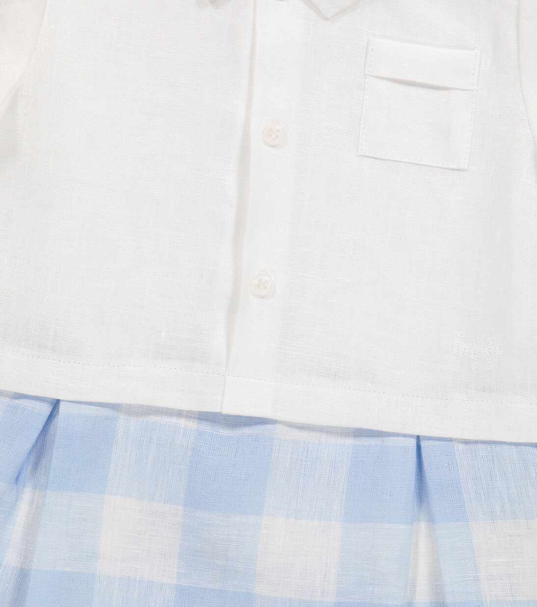 Baby Playsuit aus Leinen | Il Gufo