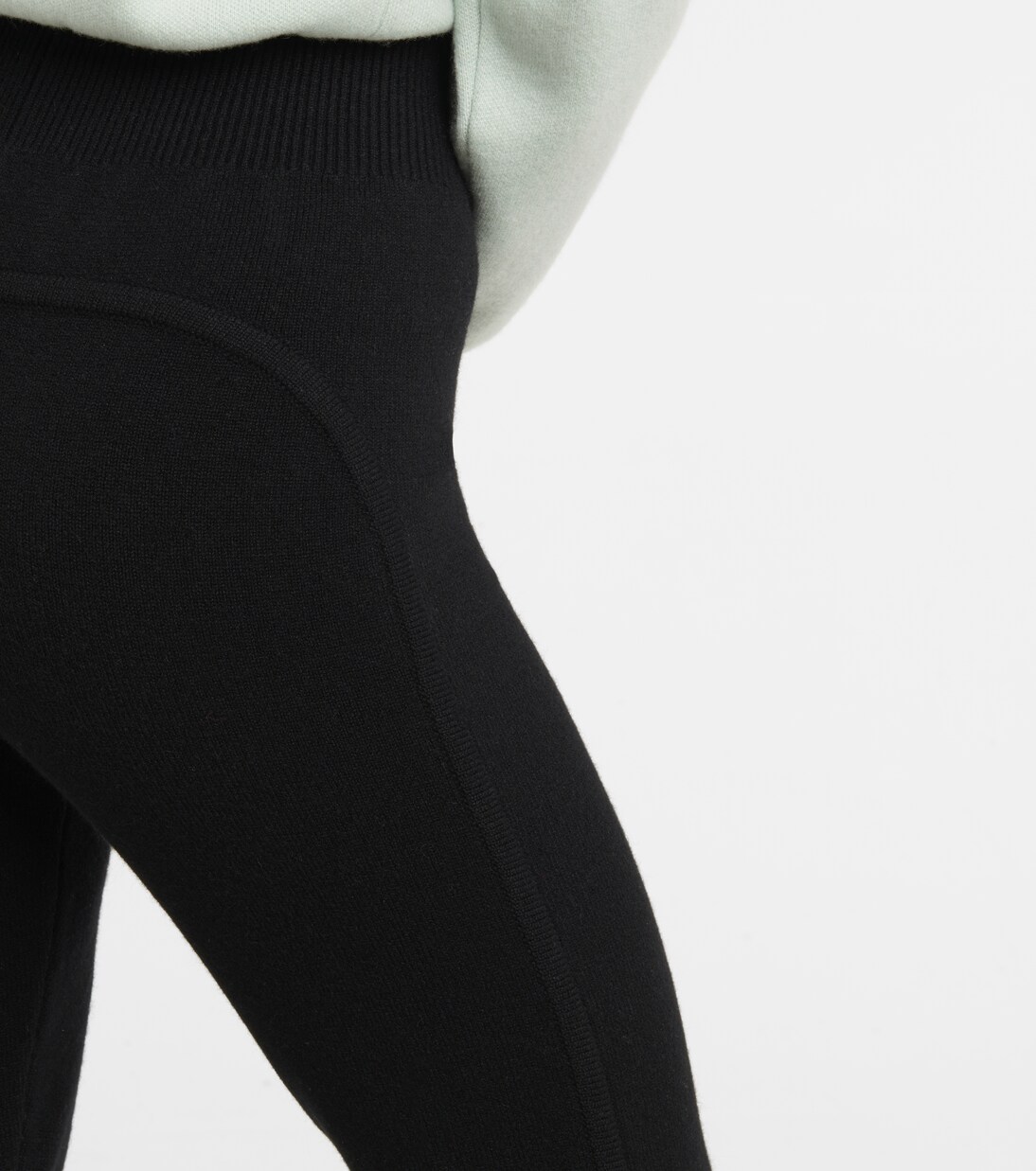 Legging à taille haute en cachemire | Alaïa