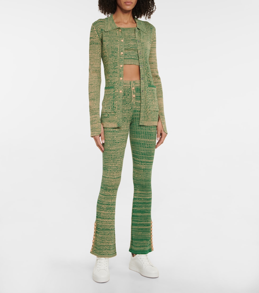 Marl space-dyed crop top | Live The Process