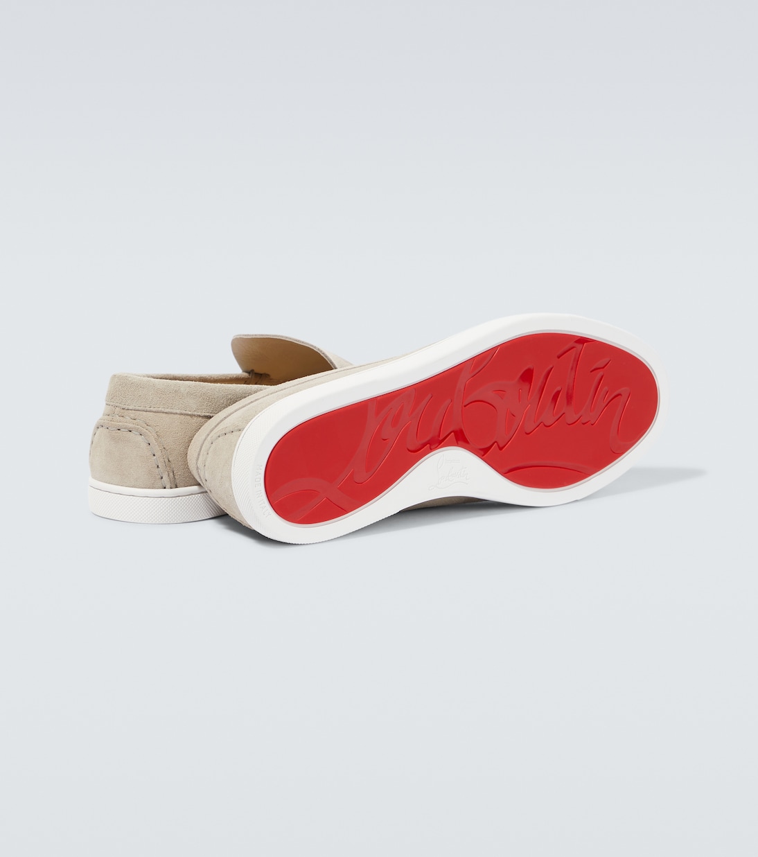 Varsiboat embossed suede loafers | Christian Louboutin