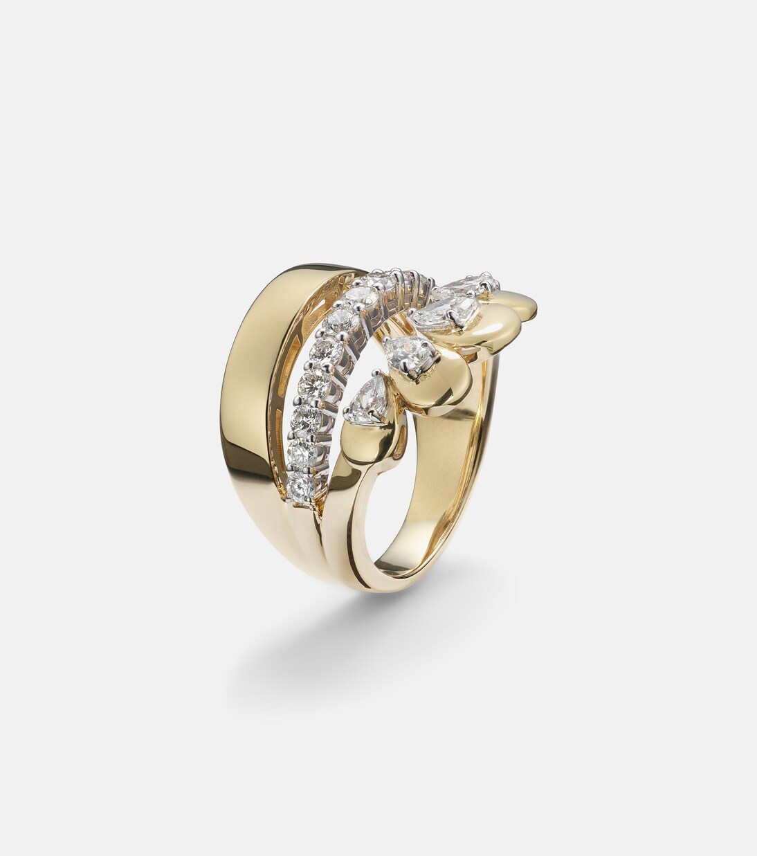 Anello in oro 18kt con diamanti | Yeprem