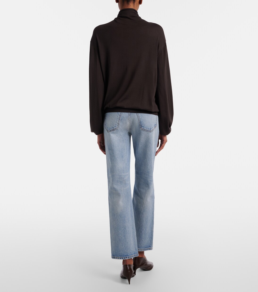 Jeans rectos Abigail de tiro alto | Khaite