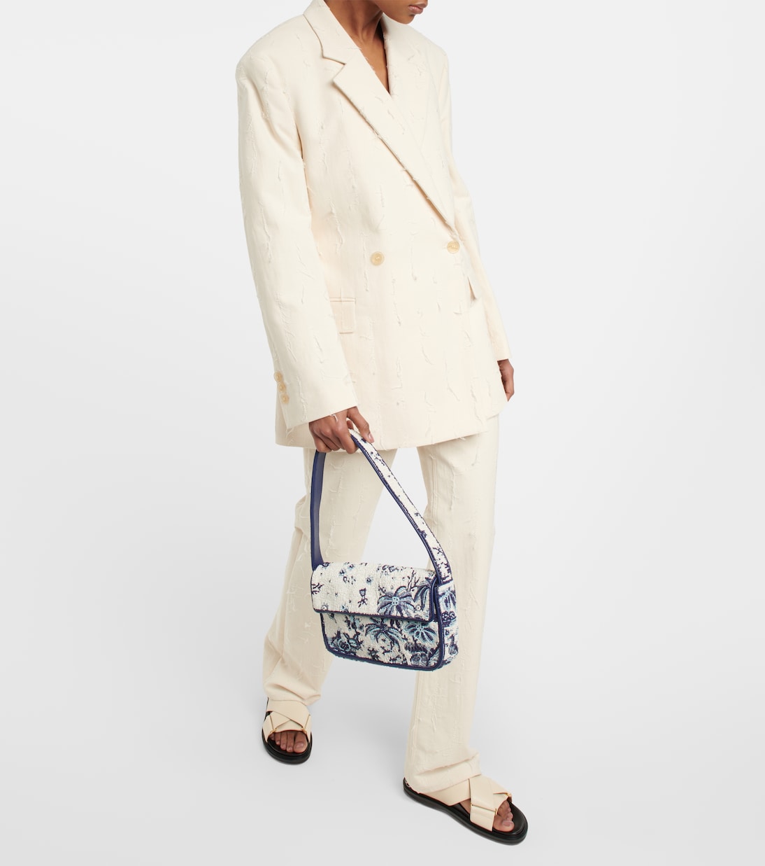 Tommy beaded shoulder bag | Staud