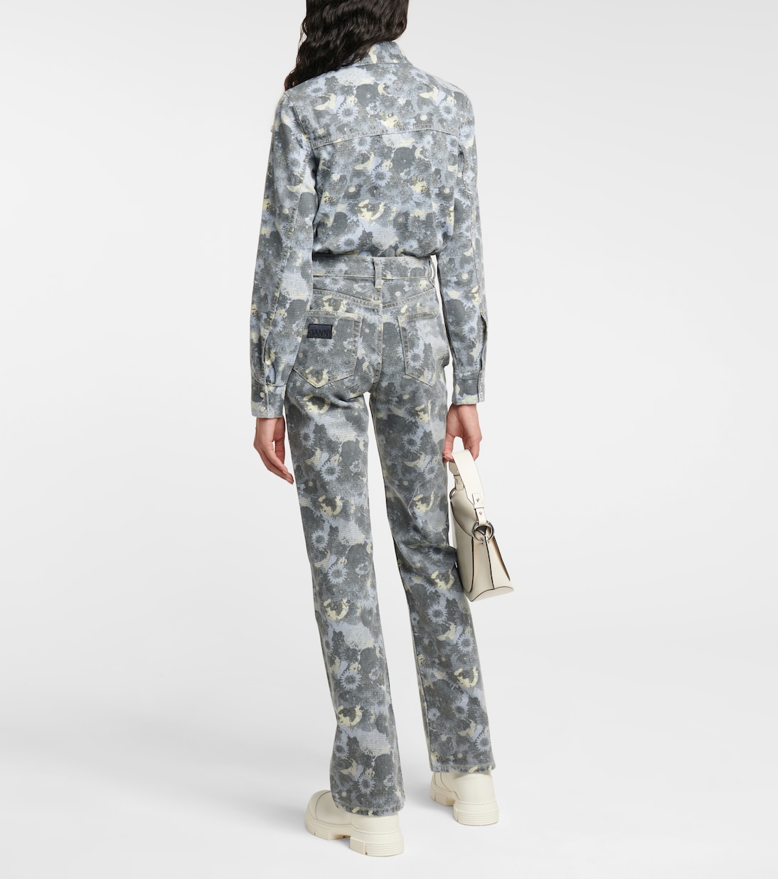 Jean flare imprimé | Ganni