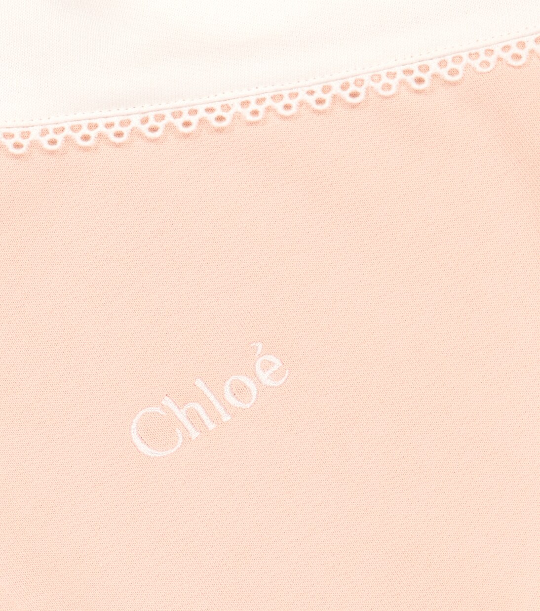 Hooded cotton playsuit | Chloé Kids