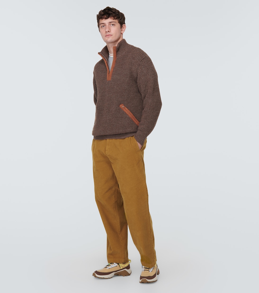 Kennari corduroy straight pants | Ranra