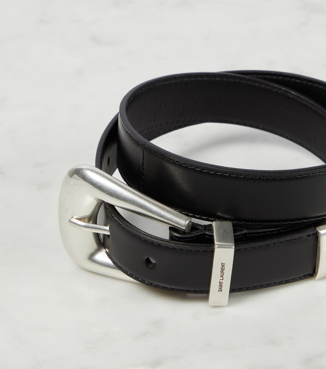 Folk leather belt | Saint Laurent