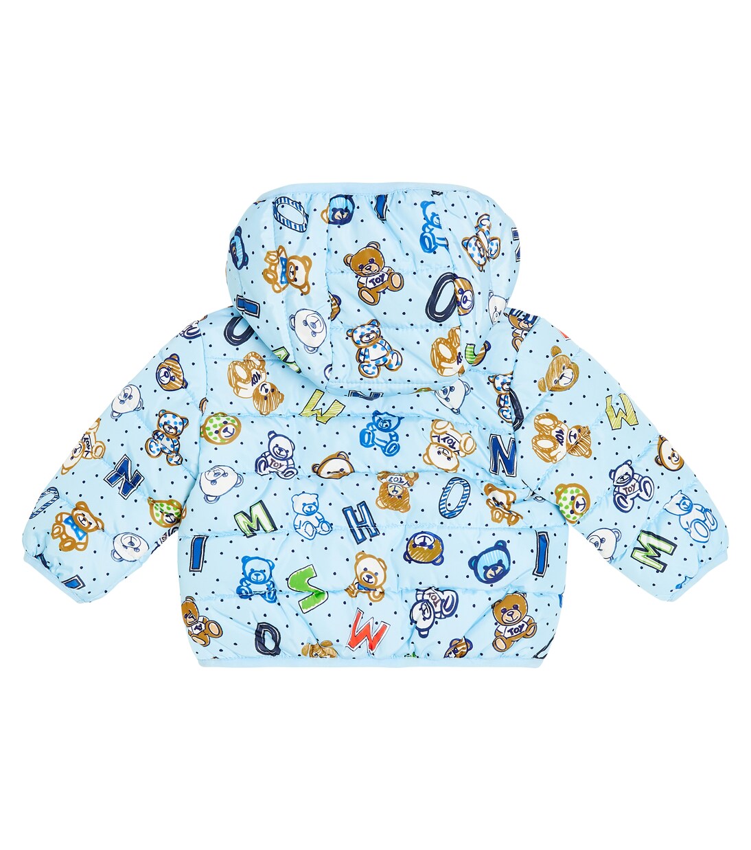 Baby printed puffer jacket | Moschino Kids
